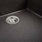 Гранітна мийка для кухні Platinum 5444 OASIS матовий Гренадин, фото 5