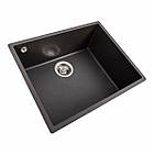 Гранітна мийка для кухні Platinum 5444 OASIS матовий Гренадин, фото 6