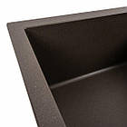 Гранітна мийка для кухні Platinum 7950 Selena матова Темна скеля, фото 2