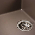 Гранітна мийка для кухні Platinum 7950 Selena матова Дюна, фото 2