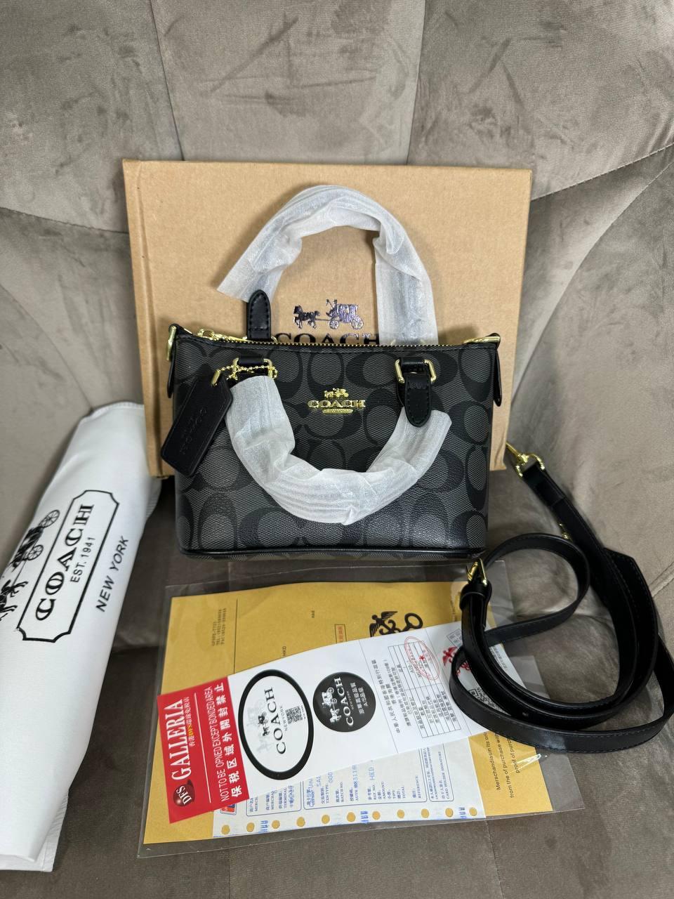 Жіноча сумка Коуч чорна Coach Black