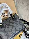 Жіноча сумка Коуч чорна Coach Black, фото 6