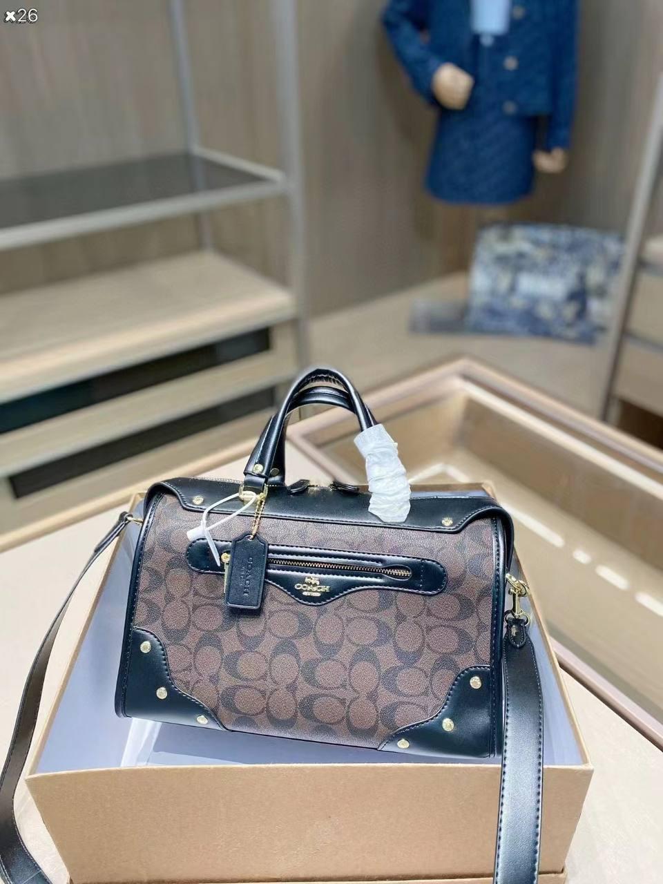 Жіноча сумка Коуч коричнева Coach Brown