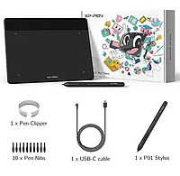 Графический планшет XPPen DecoFun S Pen Tablet 6x4 дюйма черный
