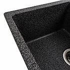 Гранітна мийка для кухні Platinum 6250 ZIRKONE матовий графіт, фото 2