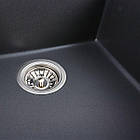 Гранітна мийка для кухні Platinum 5149 FIESTA матовий Моріон, фото 3