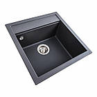 Гранітна мийка для кухні Platinum 5149 FIESTA матовий Моріон, фото 8