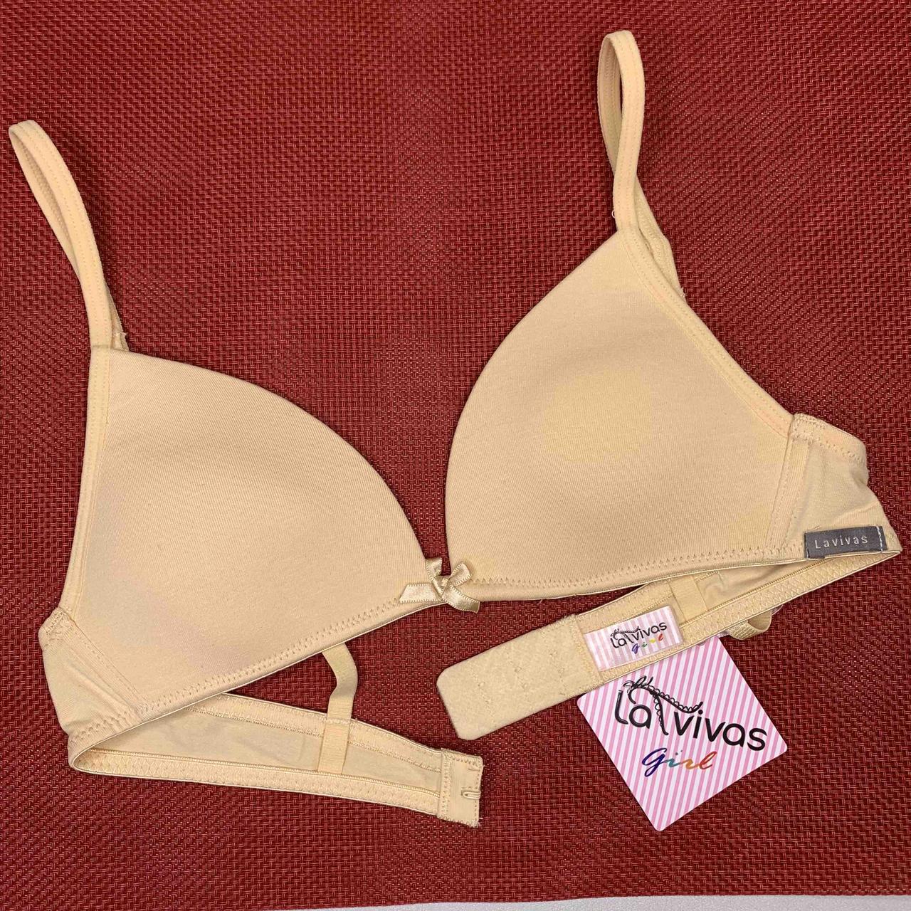 Бюстгальтер підлітковий бавовняний 50270 La Vivas, колір Бежевий, розмір 80A, фото 1