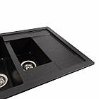 Гранітна мийка для кухні Platinum 7850W TOSKANA матовий Моріон, фото 5