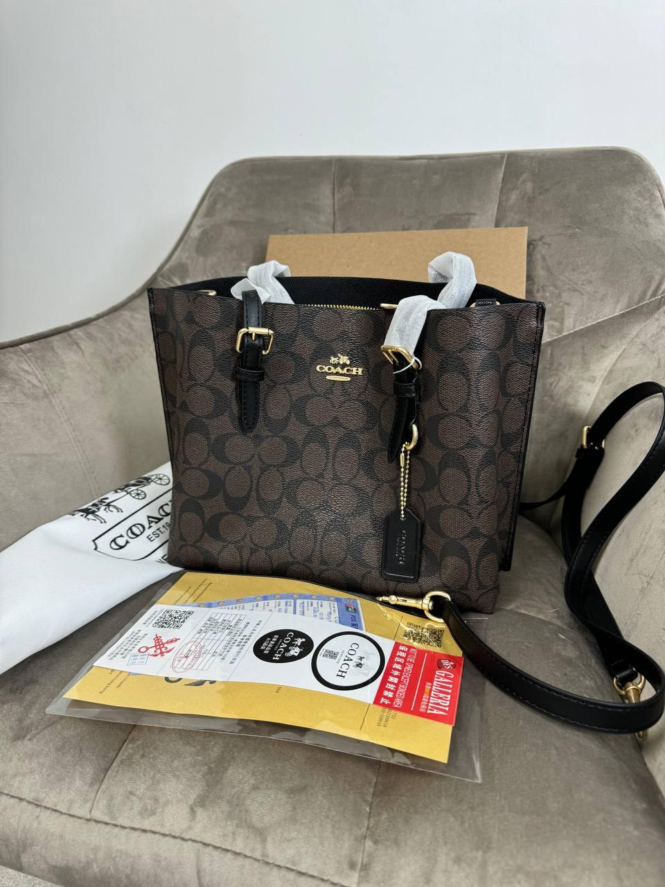 Жіноча сумка Коуч коричнева Coach Brown