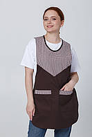Фартух-Туніка "Шоколад" жіноча — робоча туніка  для персоналу для продавця, клінерів та покоївки