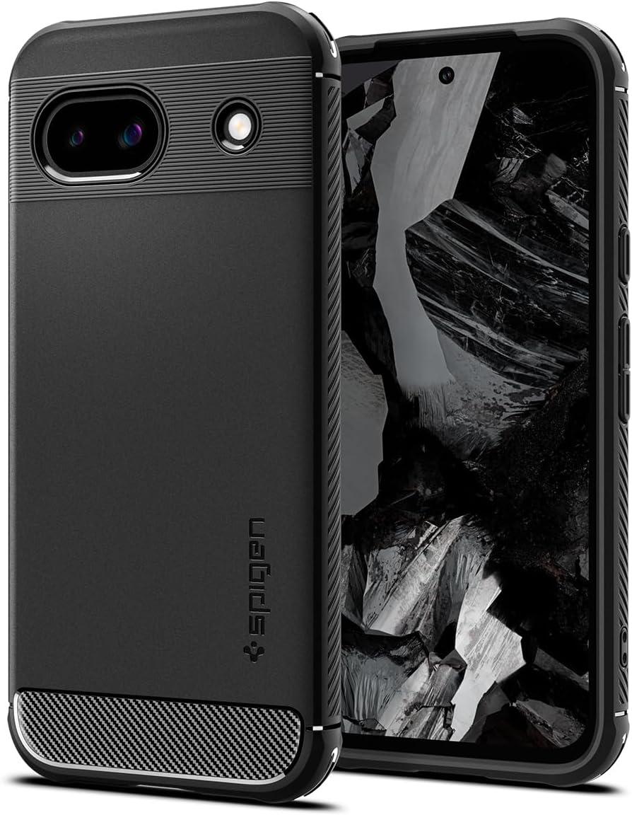 Чохол Spigen для Pixel 8a - Rugged Armor, Matte Black (ACS07259), фото 1