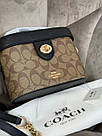 Жіноча сумка Коуч бежева Coach Beige, фото 11