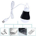 Лампочка USB світлодіодна 5 Вт для PowerBank, на дроті, PC-1130 / Кемпінгова ЮСБ лампа-ліхтар від повербанку, фото 3
