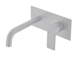 Змішувач для ванної (вмонтов. в стіну), білий AIM DG503 frosted white