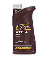 Трансмиссионное масло Mannol 8203 ATF-A PSF 1л (масло АКПП, жидкость ГУР, красное, Suffix A)