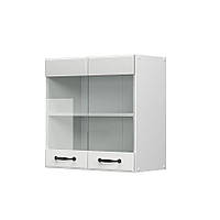 Шкаф-витрина для кухни, шкаф навесной кухонный для дома, кухонная мебель из ламинированого ДСП и МДФ