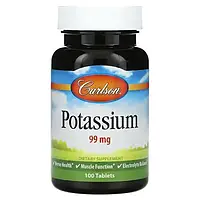 Калій 99 мг (Potassium) Carlson 100 таблеток