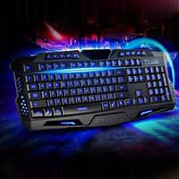 Игровая проводная русская клавиатура M200 с подсветкой USB | ігрова клавіатура (Гарантия 12 мес)