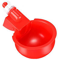 Чашечная автоматическая поилка для птиц, с гайкой под резьбу 9 мм, Type 3. Для курей, уток, индюков, гусей