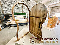 Оригінальні дизайнерські двері ручної роботи з масиву термодерева від Thermowood Production! Відео