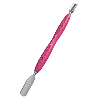 Лопатка маникюрная с силиконовой ручкой (пушер округлый широкий+узкий) Staleks Uniq 10 Type 1