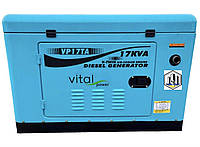 Дизельный генератор Vital power VP17TA (15 кВт 220/380 V)+ATS