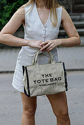 Жіноча сумка Марк Джейкобс бежева Marc Jacobs Beige The Jacquard Medium Tote Bag