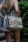 Жіноча сумка Марк Джейкобс бежева Marc Jacobs Beige The Jacquard Medium Tote Bag, фото 3