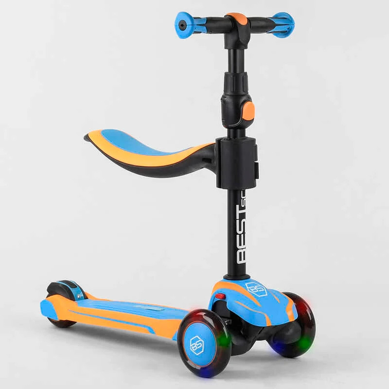 Самокат триколісний Best Scooter блакитний, JS-30918
