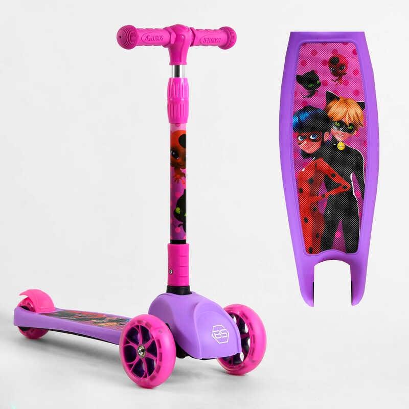 Самокат триколісний Best Scooter рожево-фіолетовий, 80277