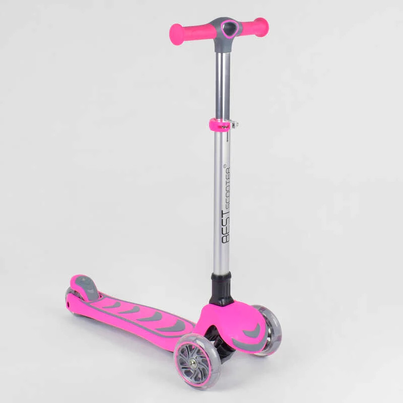 Самокат триколісний Best Scooter рожевий, 5779