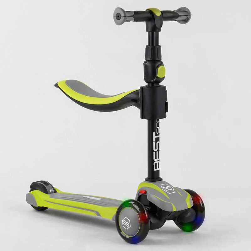 Самокат триколісний Best Scooter сірий, JS-20815