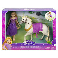 Игровой набор Disney Princess Рапунцель Принцесса с верным другом Максимусом HLW23
