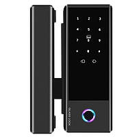 Умный биометрический замок на стеклянные двери SEVEN LOCK SL-7776BF black