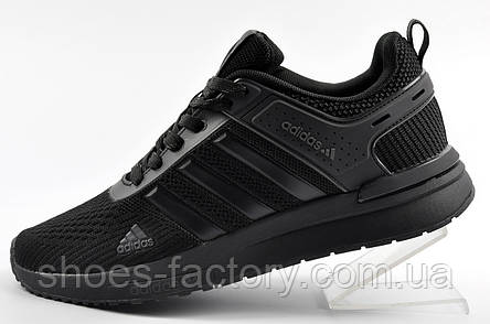 Кросівки чоловічі сітка Adidas чорні, фото 1