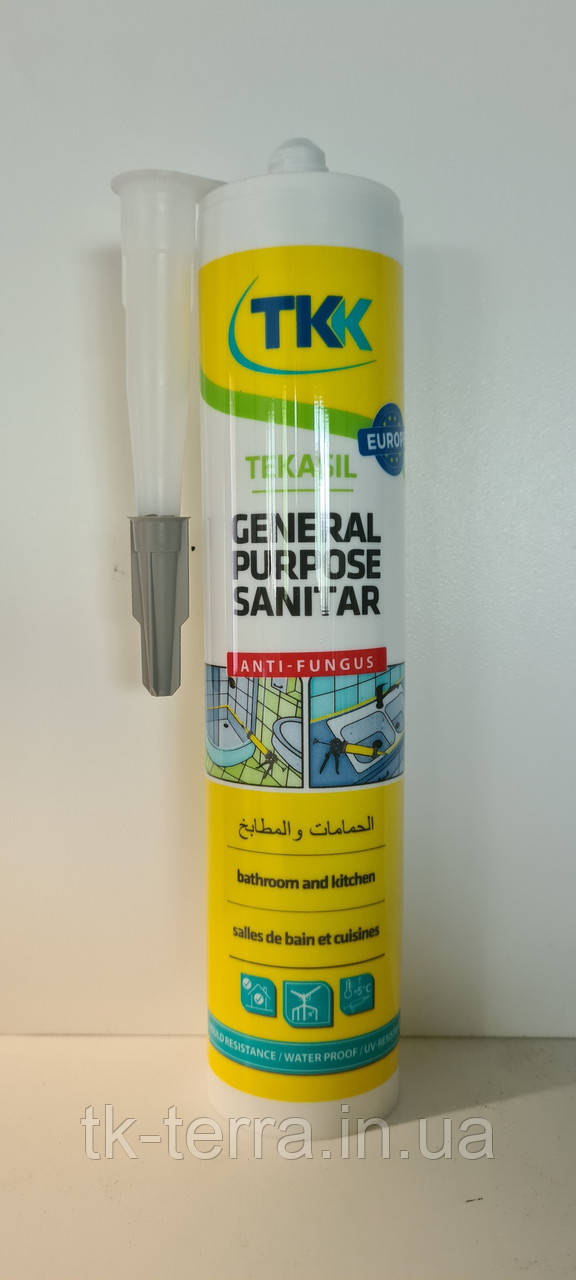 Герметик силіконовий TKK TEKASIL GENERAL сірий 280 ml