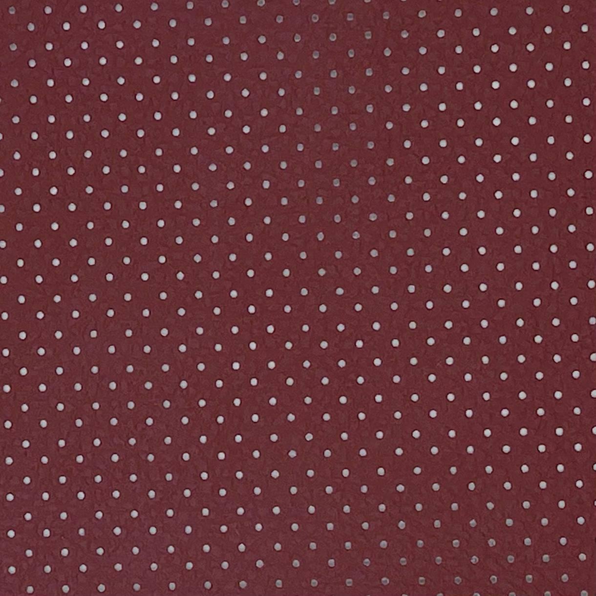 Перфорований автомобільний кожзам ширина 1,4м  бордовий, фото 1