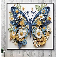 Алмазна мозаїка картина стразами за номерами метелик дизайн 2