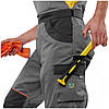 Костюм робочий захисний чоловічий AURUM Grey 24 (Куртка + Напівкомбінезон) зріст 180 - 190 см, спецодяг, фото 4