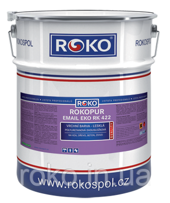 Емаль ROKOPUR Email EKO RK 422 поліуретанова двоком. харчова (комплект 10 кг + 2 кг)