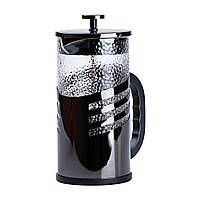 GHJ Заварник для чая и кофе стеклянный френч-пресс 1 литр