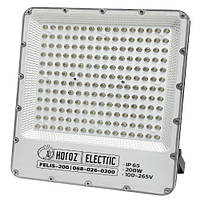 Светодиодный прожектор 200W Horoz Electric алюминиевый 6400K влагозащищенный IP65 FELIS-200
