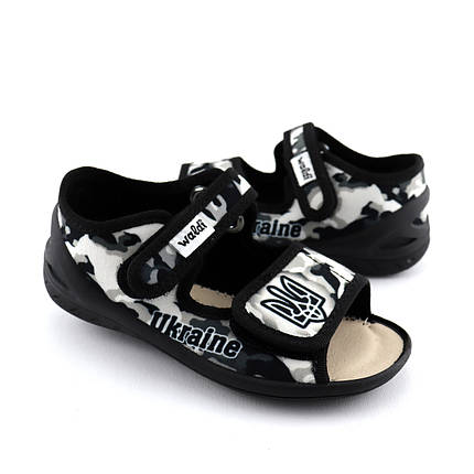 362-544 Дитячі текстильні босоніжки хакі Адам Ukraine для хлопчика, фото 1