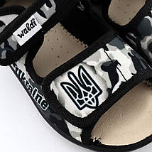 362-544 Дитячі текстильні босоніжки хакі Адам Ukraine для хлопчика, фото 5