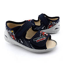 28846 Текстильна взуття для хлопчика Адам синій тм Waldi