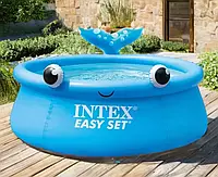 Надувной бессейн Интекс 886 литров. Большой наливной бассейн Intex Easy Set