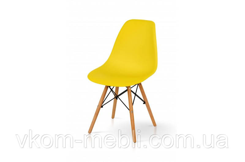 Стілець кухонний СМАЙЛ, жовтий, фото 1