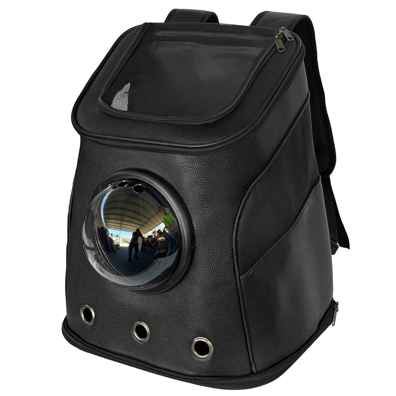Рюкзак для перенесення тварин з ілюмінатором CosmoPet CP-03 для котів та собак Black