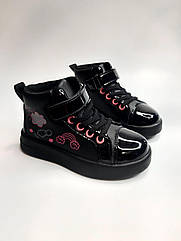 Черевики для дівчинки Apawwa 831 TC black чорні р.30